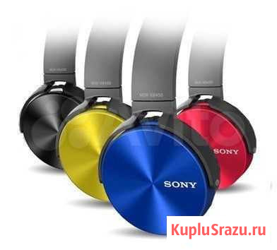Наушники с микрофоном Sony MDR-XB450AP синие Новосибирск - изображение 1