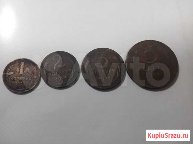 1,2,3,5 коп 1924 набор Брянск - изображение 1