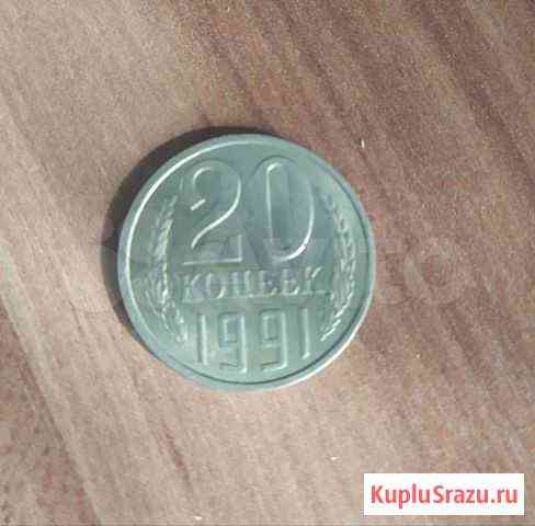 Монета 20 копеек 1991 года Л кружок Нижний Новгород