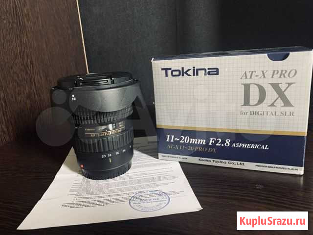 Объектив Tokina AT-X 11-20mm F2.8 PRO DX Красноярск - изображение 1