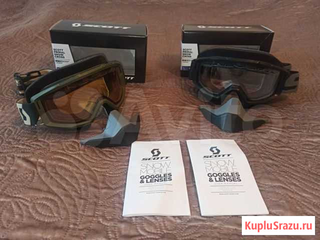 Очки маска снегоход Scott Buzz Snow Cross Томск - изображение 1