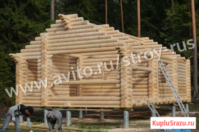 Сруб бани 6.0х9.0м. с внутренней террасой (Видео) Мурино - изображение 1