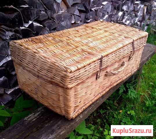 Старинный плетёный чемодан Иваново - изображение 1