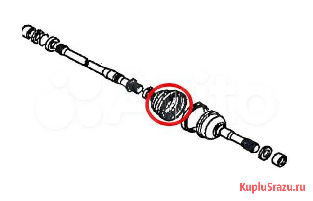 Пыльник шрус Kobelco 24100U785S209 17-3#BJ200 Хабаровск - изображение 1