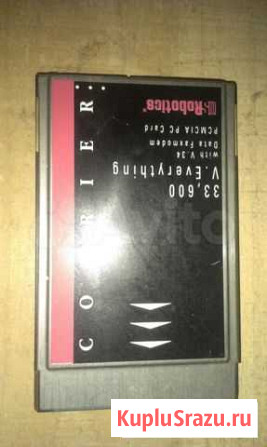 Модем courier 33.600 pcmcia PC card раритет Реутов - изображение 1