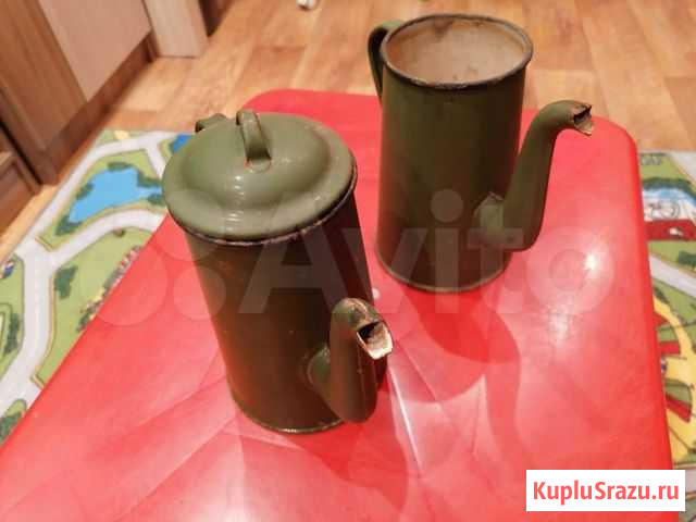 Кофейник эмалированный СССР Березники - изображение 1
