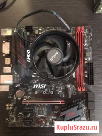 Материнская плата MSI B450 +процессор AMD Ryzen 5 Ставрополь - изображение 1