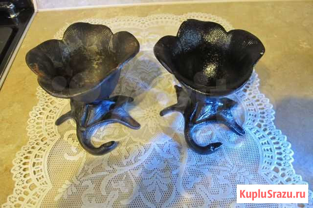 Касли (не куса) Ваза Тюльпан на ветке 1979 года Александров - изображение 1