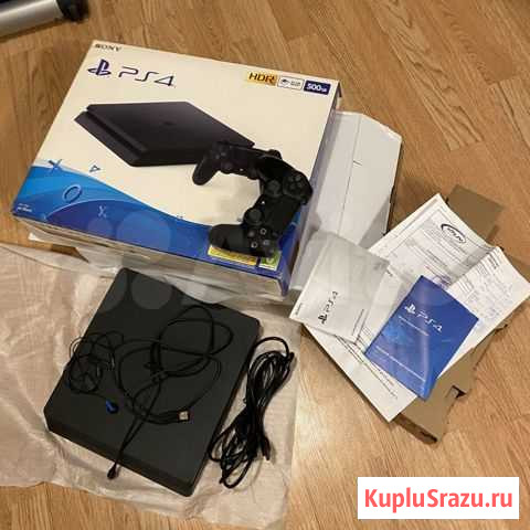 Sony PS4 slim 500gb +чек+джойстик Москва - изображение 1