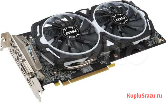Видеокарта rx580 8gb MSI armor Омск - изображение 1