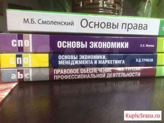 Учебники (спо) по основам экономики и права. Новые Бердск