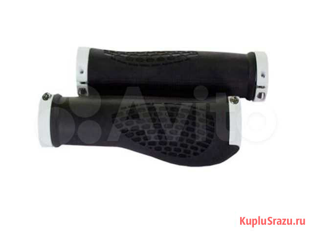 Ручки руля XL-G10 резиновые черные широкие анатоми Барнаул - изображение 1