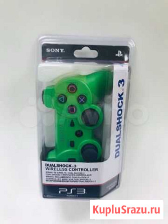 Джойстик Sony DualShock 3 Зеленый Новосибирск - изображение 1