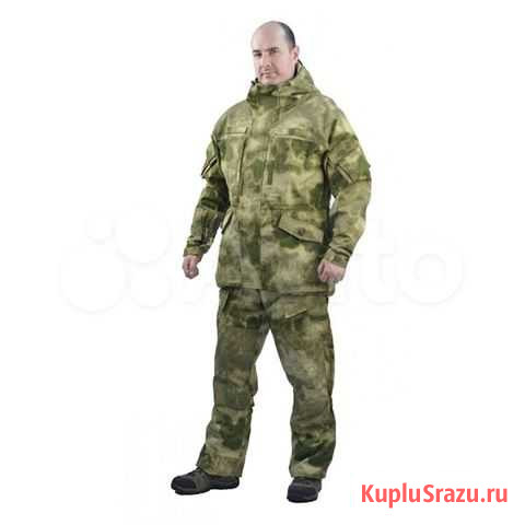 Костюм Горка 5 на флисе, Рип-Стоп, цв. мох р.60-62 Магнитогорск - изображение 1