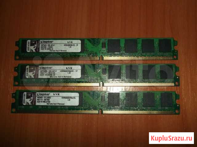 Kingston DDR2(800) 2+2+2 гб Балаково - изображение 1