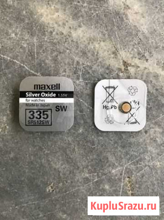 Батарейка Maxell SR 512 SW (335) 1.55V Казань - изображение 1