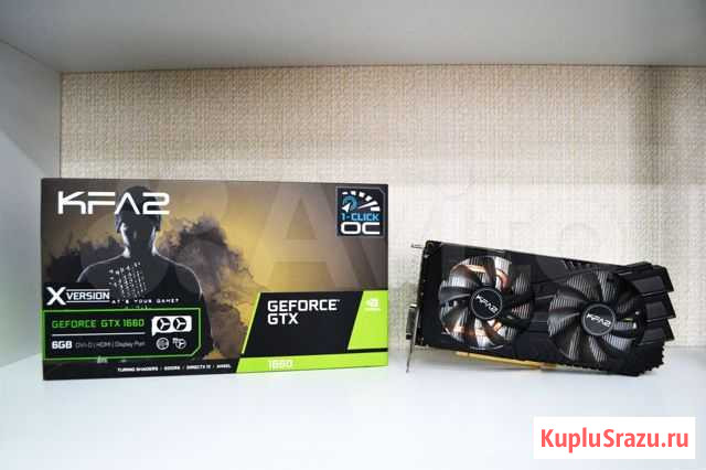Видеокарта KFA2 GeForce GTX 1660 6GB Волгоград - изображение 1