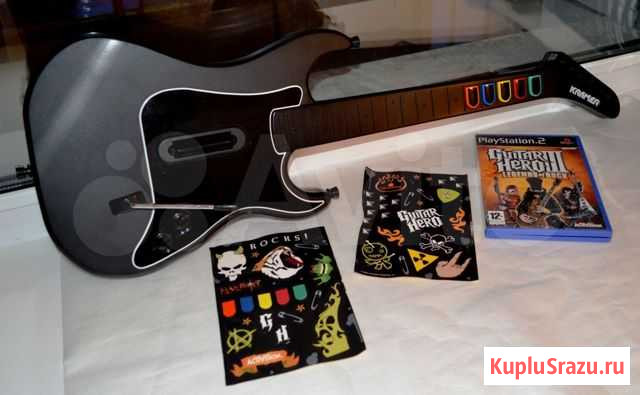 Гитара Guitar Hero Ps2+Guitar Hero:Legends Of Rock Вологда - изображение 1