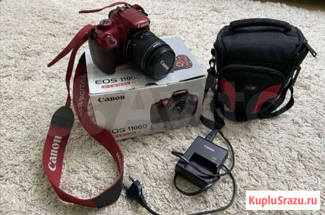 Зеркальный фотоаппарат canon 1100d Мичуринск - изображение 1