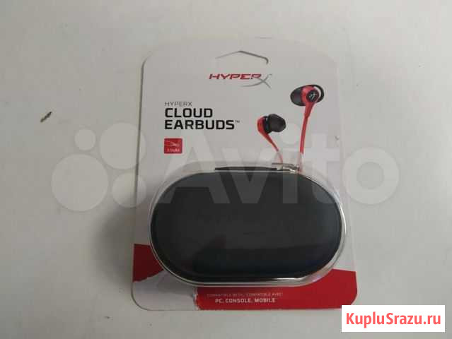 Наушники HyperX Cloud Earbuds (HX-hsceb-RD) Орск - изображение 1