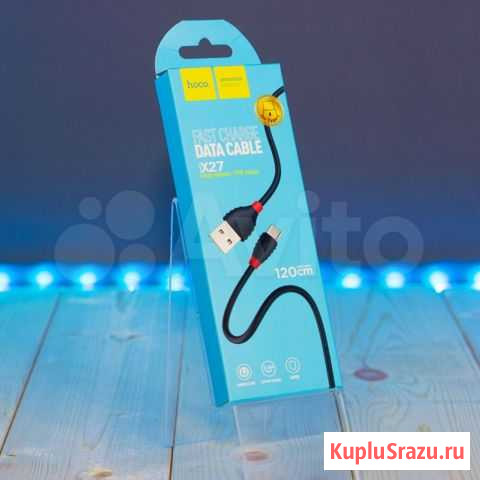Кабель hoco X27 USB Type-C 1,2 м чёрный Архангельск - изображение 1