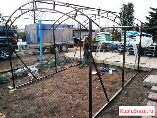 Навес 3,6х4,0 практичный. каркас Климовск - изображение 1