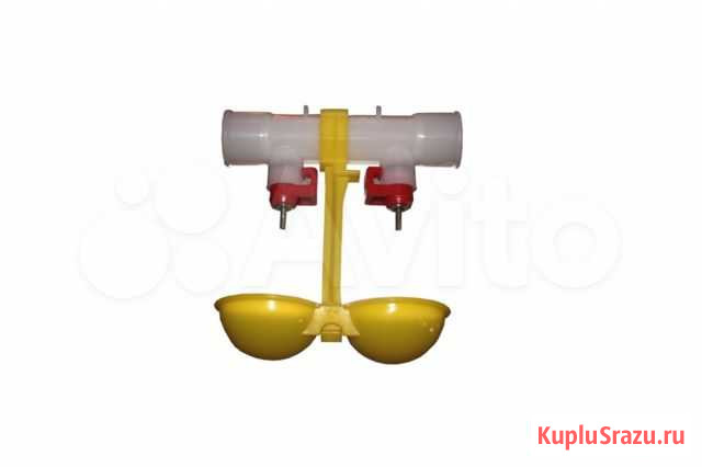 Ниппельная поилка двойная с каплеулови-ем нп24/360 Красноярск - изображение 1