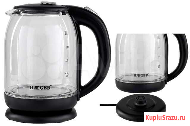Чайник стеклянный Haeger 2L Glass Kettle HG-7833 Королев - изображение 1