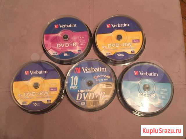 DVD+R, DVD+RW, CD-R диски новые, запечатанные Москва - изображение 1