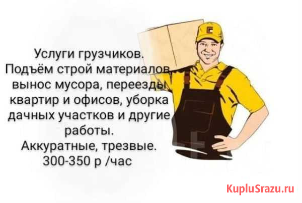 Услуги грузчиков,аккуратные трезвые Череповец - изображение 1