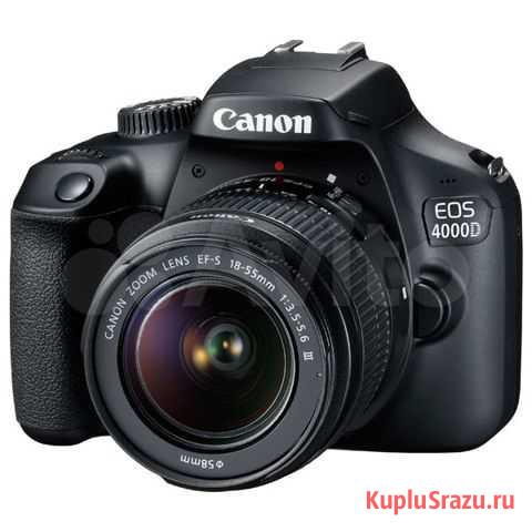Canon 4000 D EOS kit(18-55 III) Москва - изображение 1