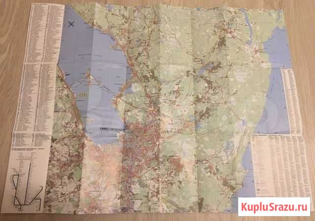 Карта Карельского перешейка 1:140 000 Санкт-Петербург - изображение 1