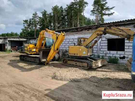 Раскорчевка, земля плодородная манипулятор кран Сосново