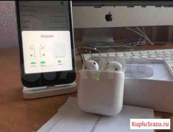 AirPods 2 Наушники ааа копия с анимацией Хабаровск