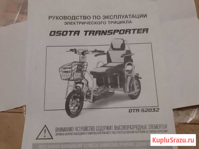 Электрический трицикл Транспортер 400W 48V Полетаево - изображение 1