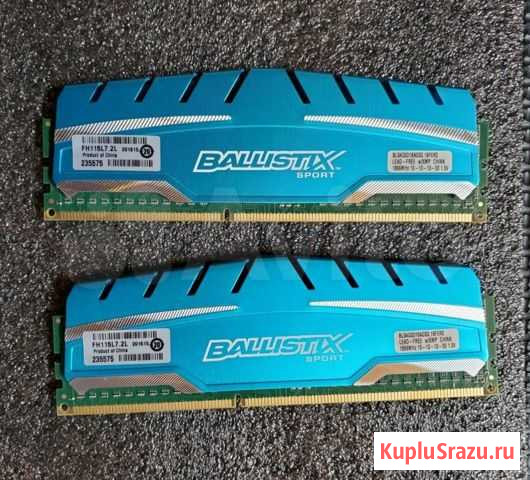 Crucial Ballistix Sport DDR3 8GB (2х 4GB) 1866 MHz Муром - изображение 1