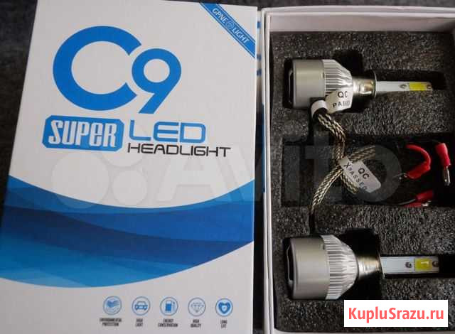 Светодиодные лампы C9 H1 White 6000K Тула - изображение 1