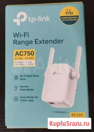 TP-Link AC750, RE205 Повторитель беспроводного сиг Нижний Новгород - изображение 1