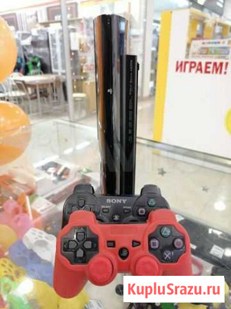 PlayStation 3 ss 500 Gb+2 джоя +110 игр Хабаровск - изображение 1