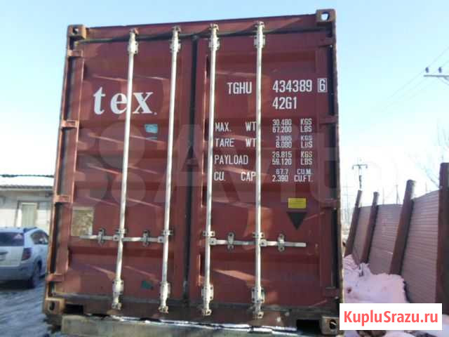 Контейнер 40 футов б/у tghu4343896 Владивосток - изображение 1