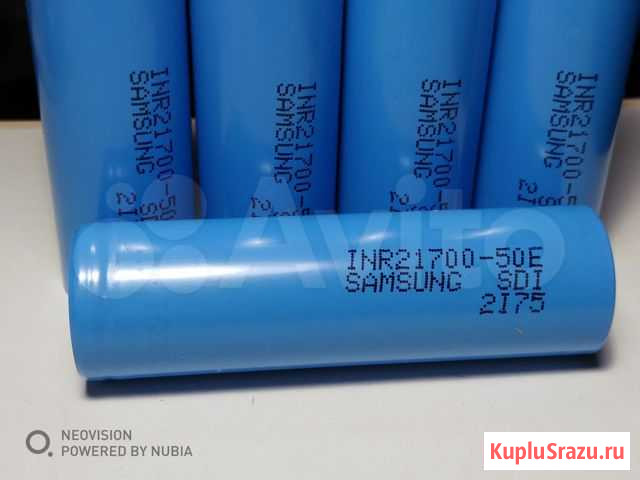 Аккумулятор Li-ion samsung INR21700-50E 5000mAh Москва - изображение 1