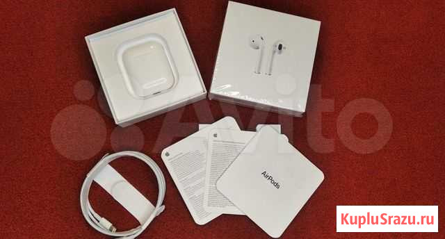 Наушники airpods 2 беспроводные Новокуйбышевск - изображение 1
