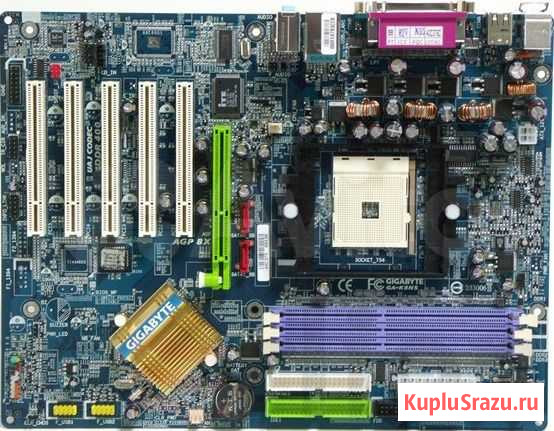 Системная плата сокет 754 GigaByte GA-K8NS Краснодар - изображение 1
