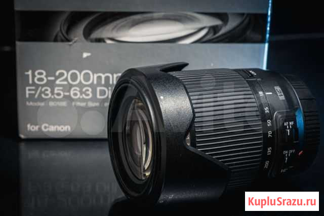 Tamron AF 18-200mm f/3.5-6.3 vc совсем новый Новозыбков - изображение 1