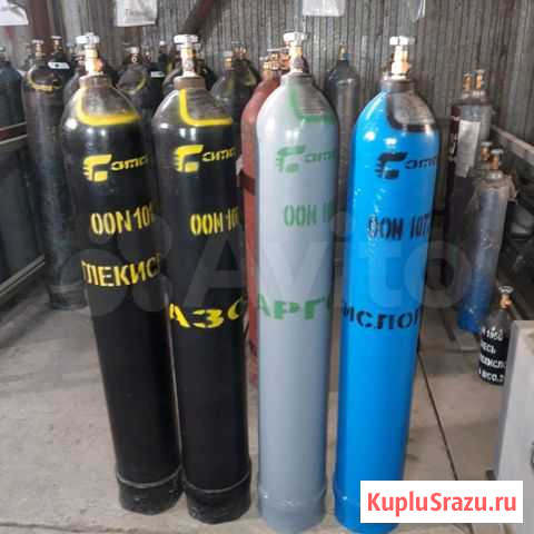 Новые баллоны 40л. для технических газов Барнаул - изображение 1