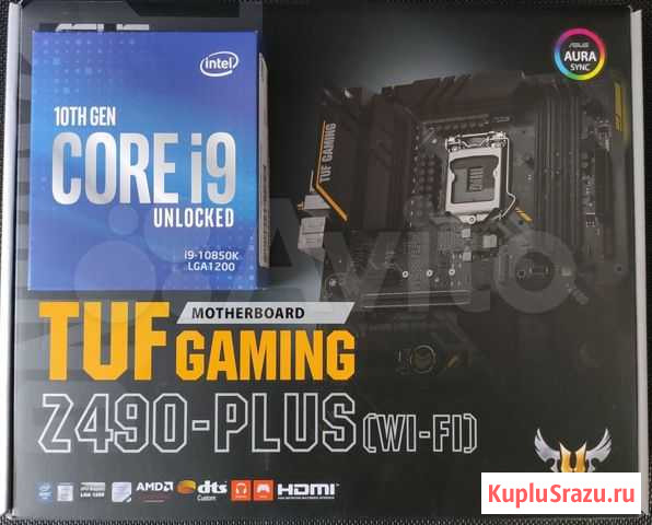 Плата asus Z490 + Intel Core i9-10850K box Хабаровск - изображение 1