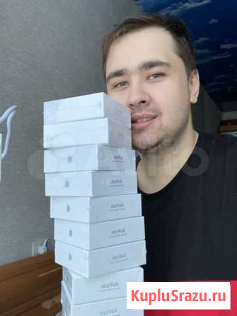Airpods 2 «Новые, ростест, гарантия + чехол» Нижневартовск - изображение 1