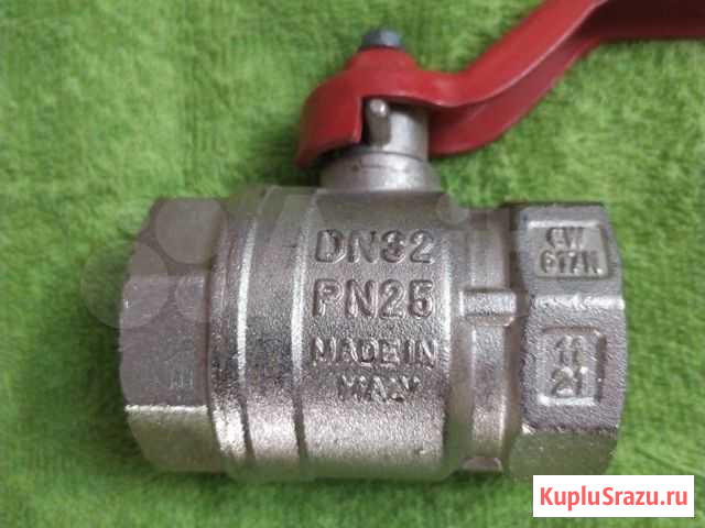 Кран шаровый DN32, PN25, CW617N, BB Санкт-Петербург - изображение 1