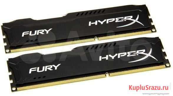 Kingston HyperX Fury 8GB DDR3 1600Mhz Красноярск - изображение 1