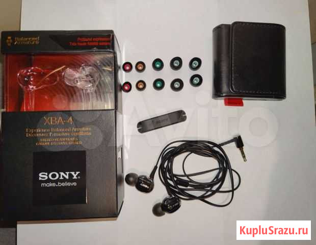 Наушники Sony XBA-4 арматурные четырех драйверные Санкт-Петербург - изображение 1